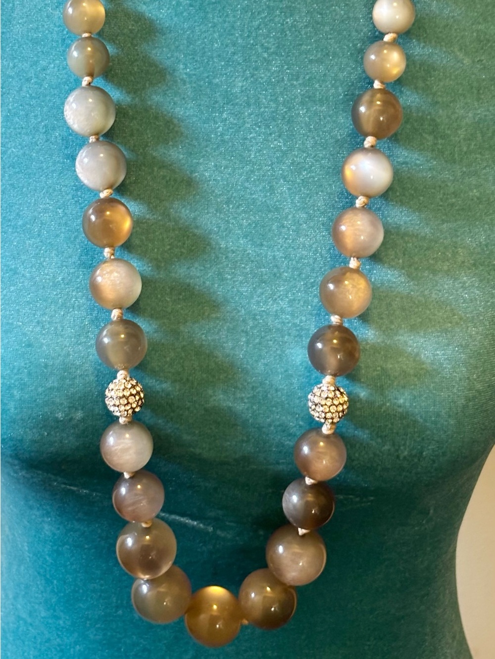 Talbots Moon Glow Beaded Necklace